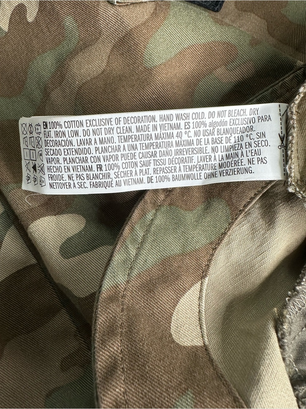Forever 21 Green Brown Military Field Jacket Up To No Good, Dreamer. Size M - Picture 11 of 13